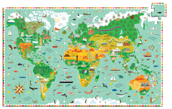 Djeco Monument Of World 200pc Observation Puzzle
