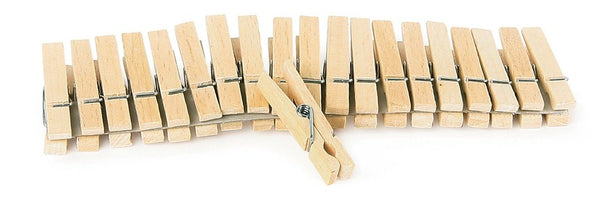 Egmont Dolls Wooden Clothes Pegs - 40 Pieces