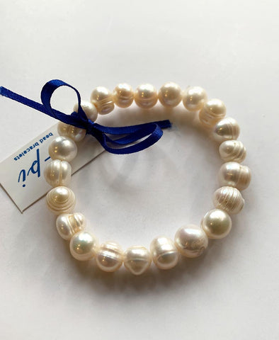 Elpida Elastic Bracelet Fresh Water Pearls