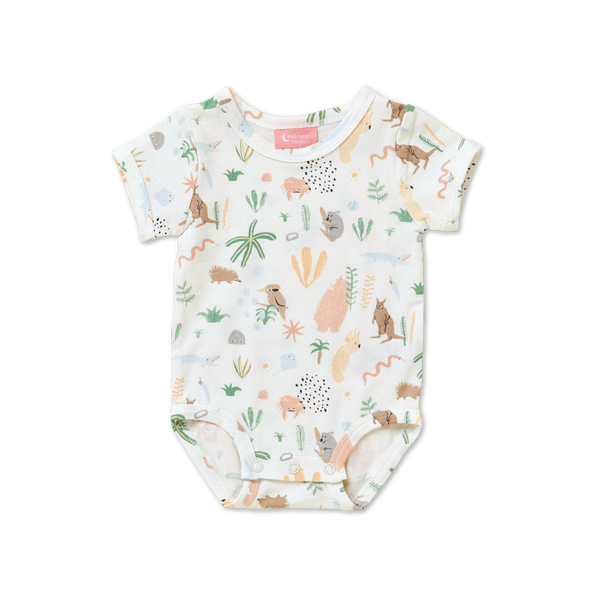 Halcyon Nights Short Sleeve Bodysuit Outback Dreamers