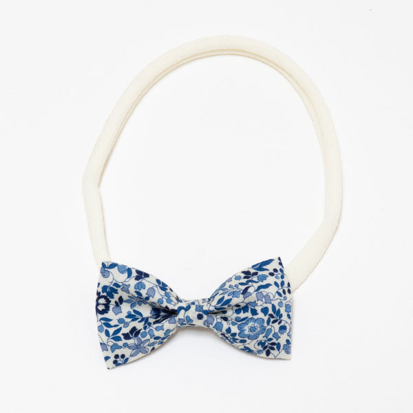 Pretty Wild Minnie Baby Bow Elastic Headband Blueberry