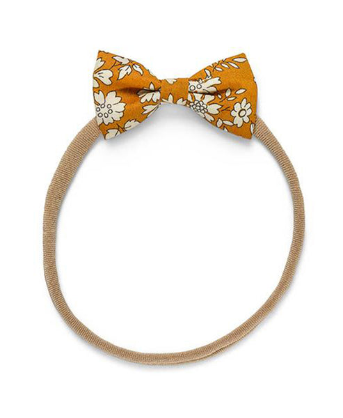 Pretty Wild Minnie Baby Bow Elastic Headband Capel Mustard