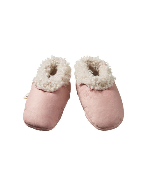 Nature Baby Lambskin Booties Rosebud