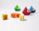 Grimm's Spiel and Holz Rolling Boats - Set of 4