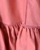 Pretty Wild Kids Maggie Panel Dress Coral Linen