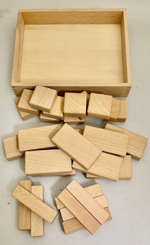 Papoose Mixed Wood Blocks Set of 30