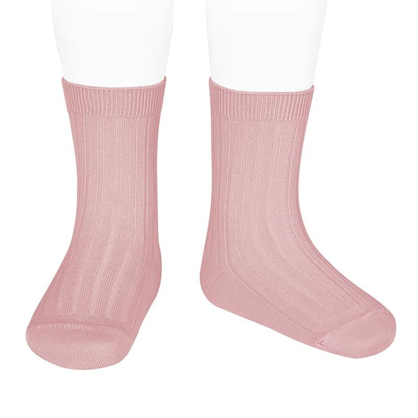 Condor Ankle Ribbed Sock (#526 Rosa Palo)