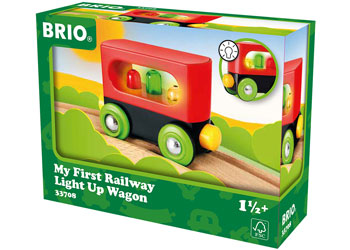 Brio My First Railway Light Up Wagon