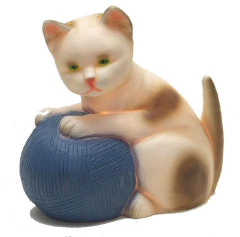 Heico Kitten with Blue Ball of Wool Night Light Lamp - LED