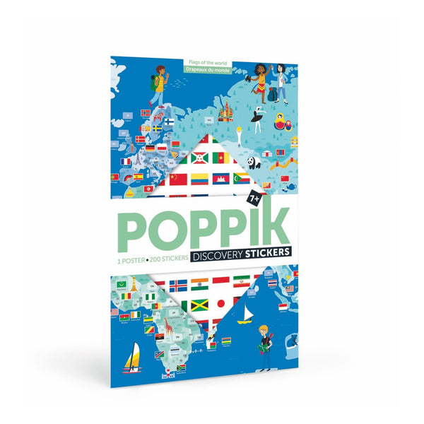 Poppik Discovery Stickers - Flags of the World