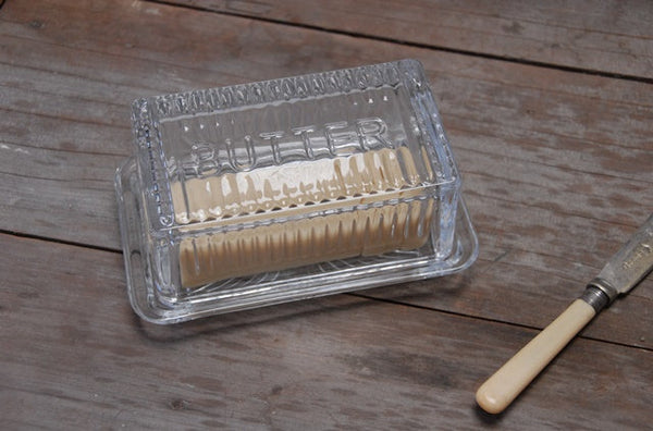 Heaven In Earth Glass Butter Dish