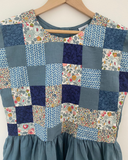 Pretty Wild Kids Maggie Patch Dress Lake Linen