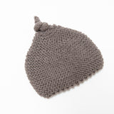 Knitted by Nana Top Knot Beanie - Koala
