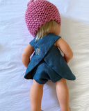 Pretty Wild Irene 2 Piece Liberty Dolls Clothes Peacock Linen