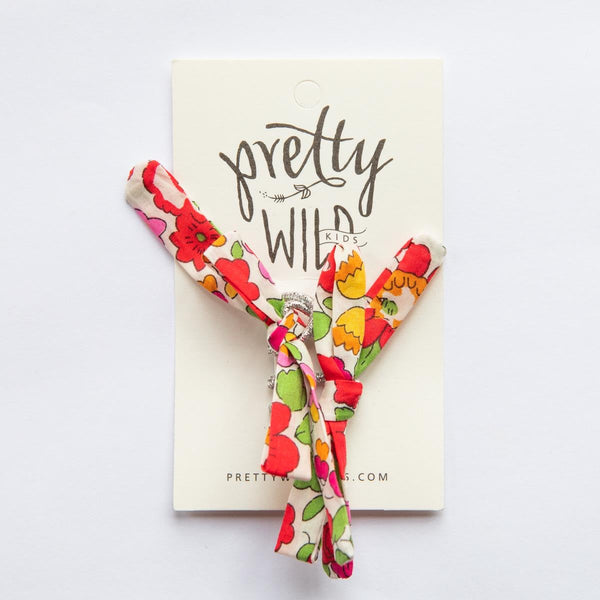 Pretty Wild Annette Twin Hair Elastic - Red Betsy