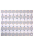 Uimi MERINO Isaac Geometric Blanket Size: Bassinet Colour: Salt