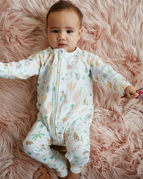 Halcyon Nights Long Sleeve Zip Suit Romper Outback Dreamers