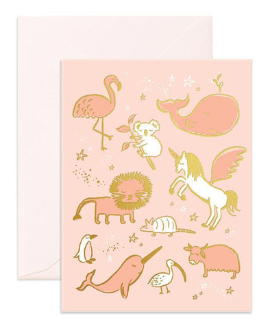 Fox & Fallow Magical Baby Animals Greeting Card