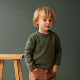 Nature Baby Merino Knit Pullover Thyme