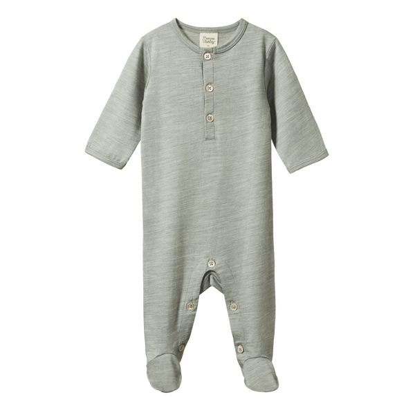 Nature Baby Merino Stretch And Grow Grey Marl