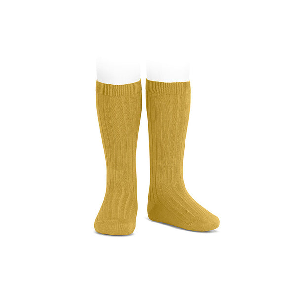 Condor Knee Hi Ribbed Sock (#629 Mostazo)