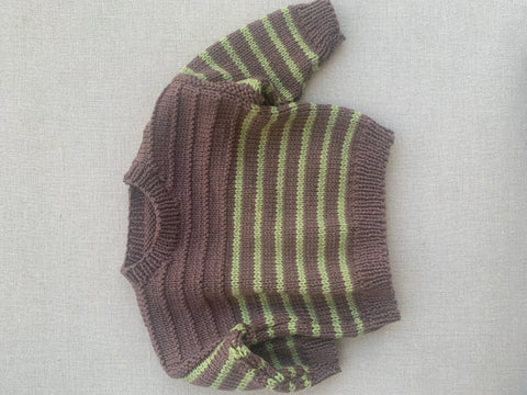 Juno Stripe Jumper Knitted by by Nana