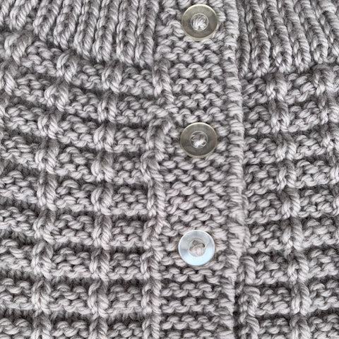 Knitted by Nana Timmy Cardigan Champagne