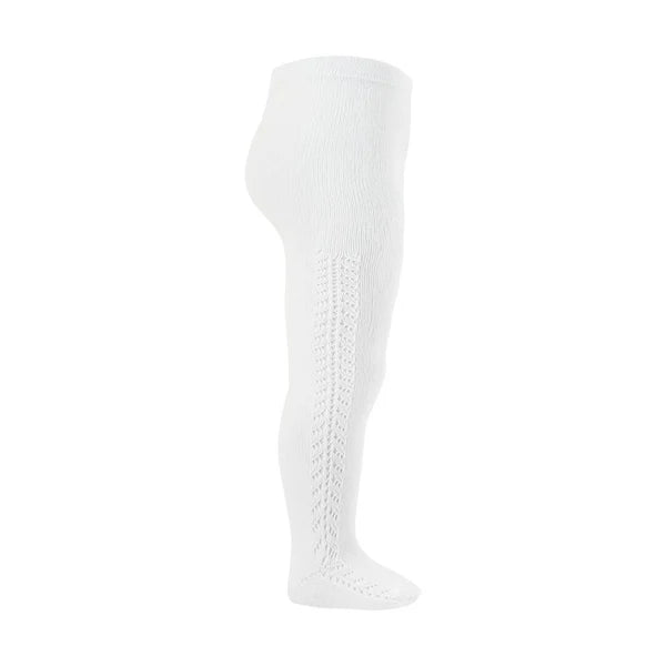 Condor Side Openwork Tights (#200 White)