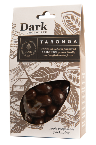 Taronga Almonds - Dark Chocolate Almonds 100g