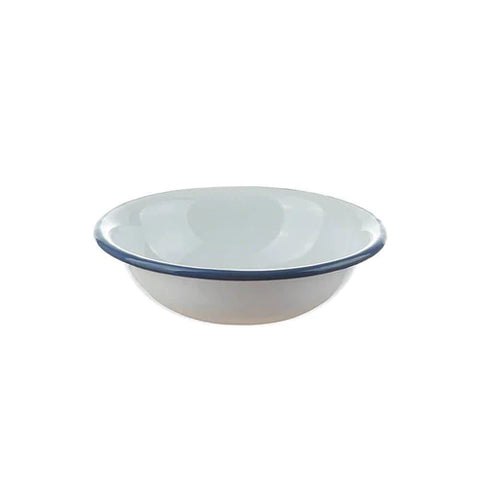 Munder Enamel Small Bowl 14cm Blue / White