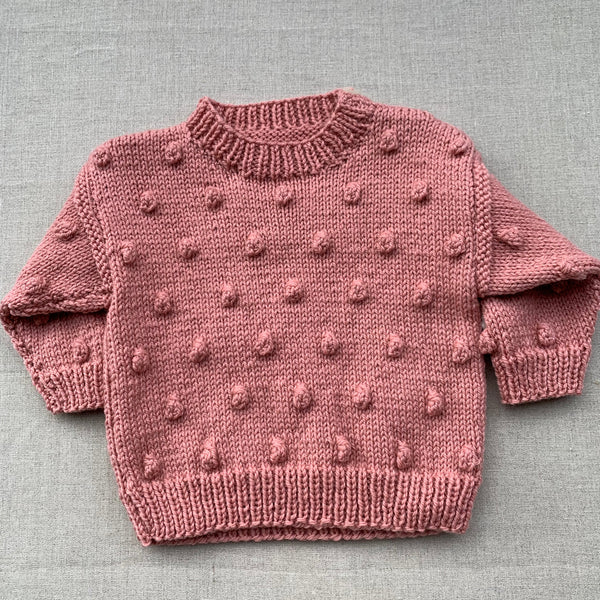 Knitted by Nana Saskia Jumper - Rose Petal