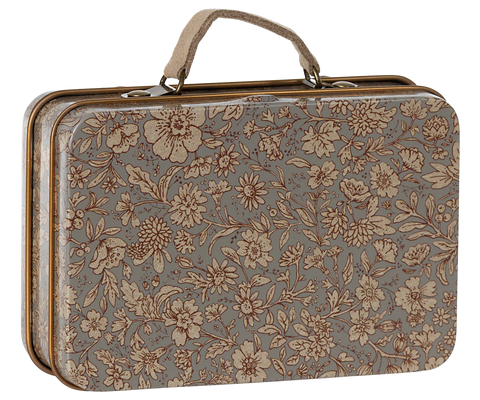 Maileg Metal Suitcase- Blossom Grey