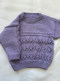Knitted by Nana Michael Jumper Lavender