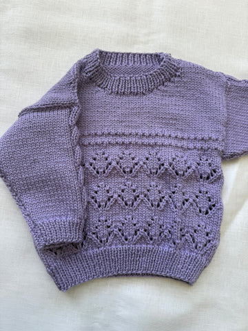 Knitted by Nana Michael Jumper Lavender