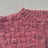 Knitted by Nana Luke Cardigan - Rustic Tweed Rose