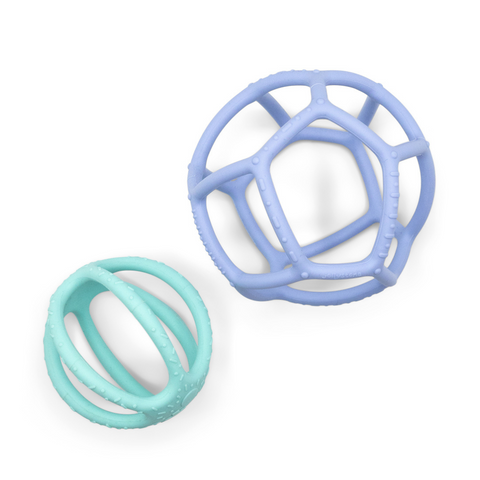 Jellystone 2 Pack Sensory Ball & Fidget Ball - Soft Blue and Soft Mint