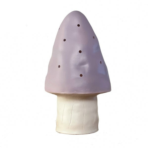 Heico Toadstool Night Light Lamp - Small - Lavender LED