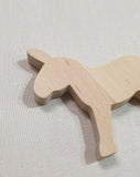 Bajo Loose Wooden Donkey - Raw Timber