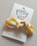 Pretty Wild Anna Elastic Hair Tie Yellow Check