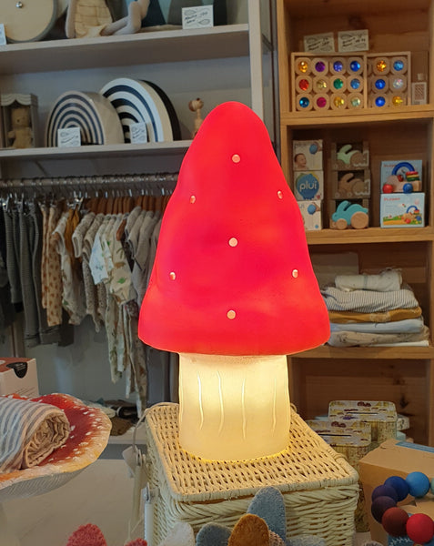 Heico Toadstool Night Light Lamp - Small - Red LED