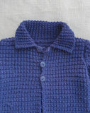 Knitted by Nana Cardigan Navy