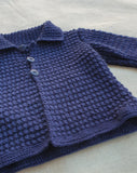 Knitted by Nana Cardigan Navy