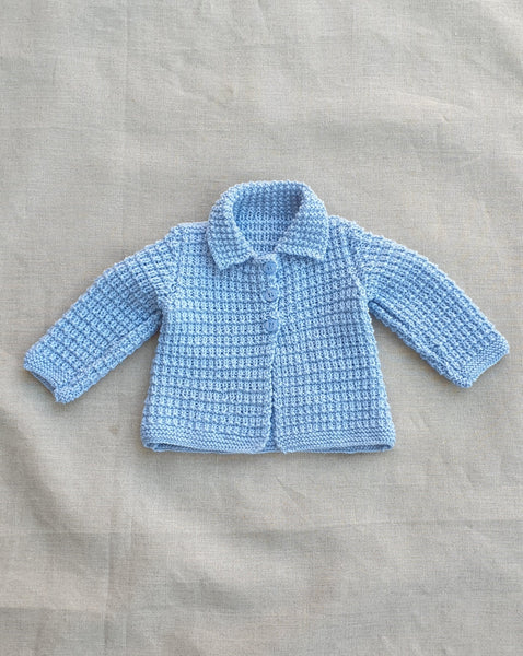 Knitted by Nana Cardigan Baby Blue