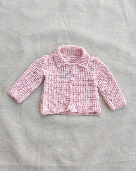 Knitted by Nana Cardigan Pink
