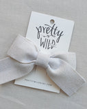 Pretty Wild Belle Bow Sparkle Silver