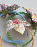 Vintage Rose Fabric Star Headband