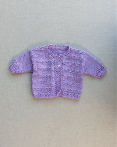 Knitted by Nana Cardigan Lavender