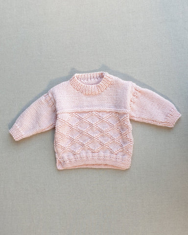 Knitted by Nana Claude Jumper Pale Pink