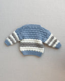 Knitted by Nana Steven Jumper Blue Stripe