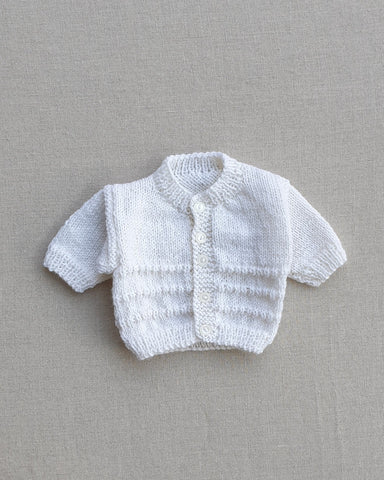 Knitted by Nana Poppy Cardigan Prem Cream